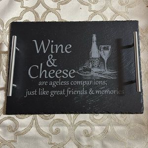 Wine and cheese tray